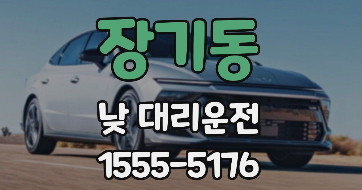 장기동 낮 대리운전