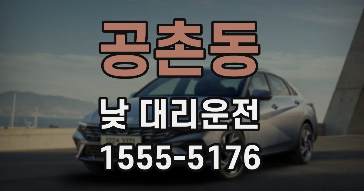 공촌동 낮 대리운전