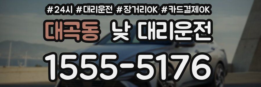 대곡동 낮 대리운전