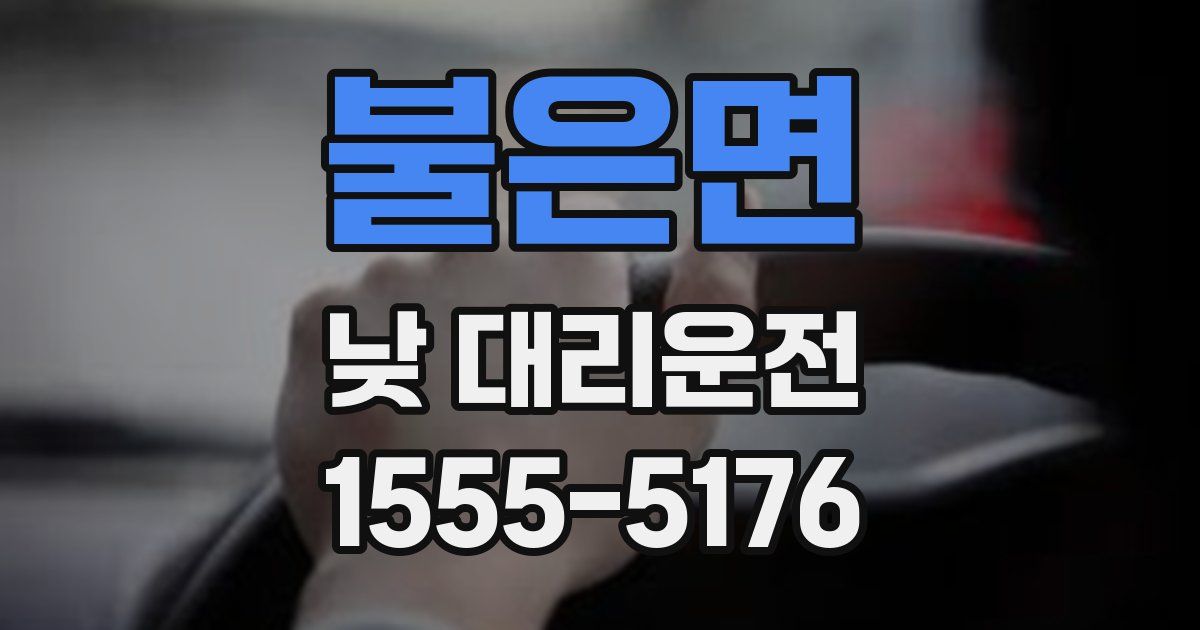 불은면 낮 대리운전