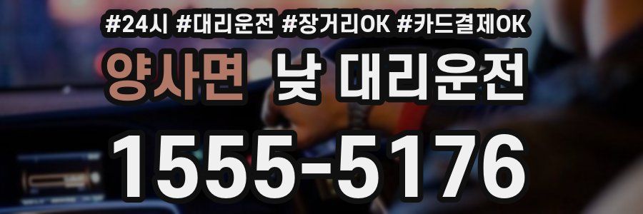 양사면 낮 대리운전