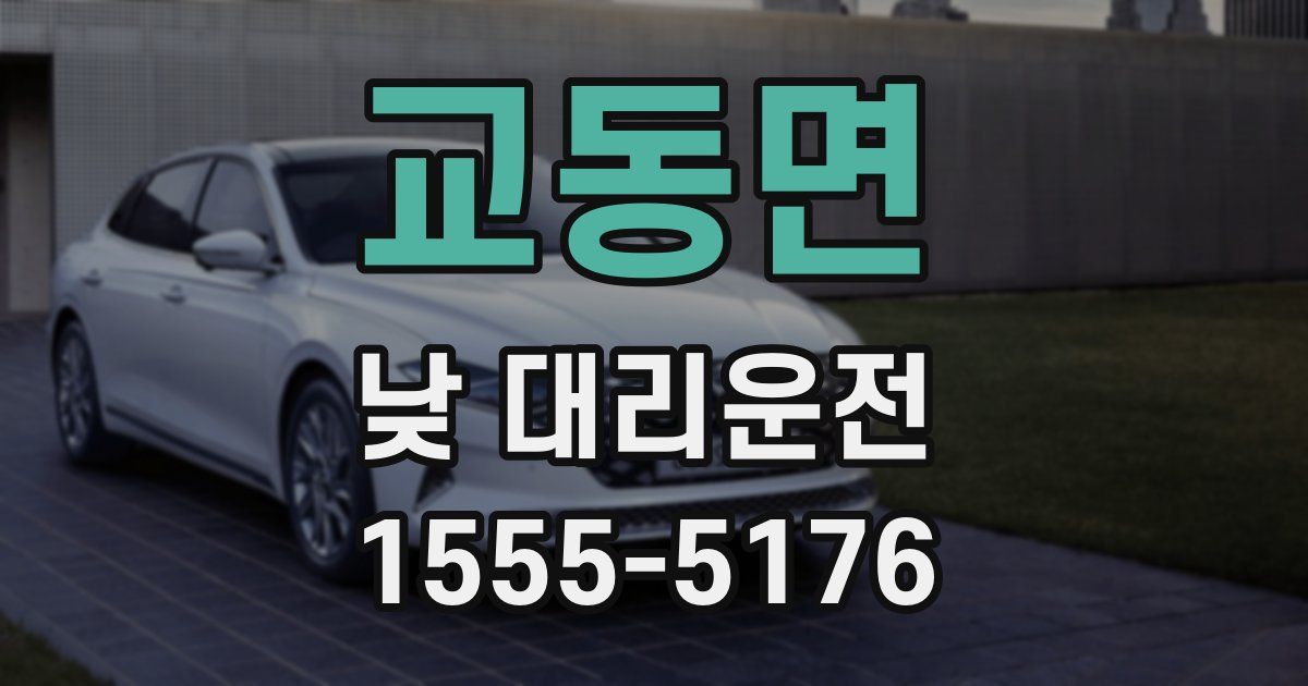 교동면 낮 대리운전
