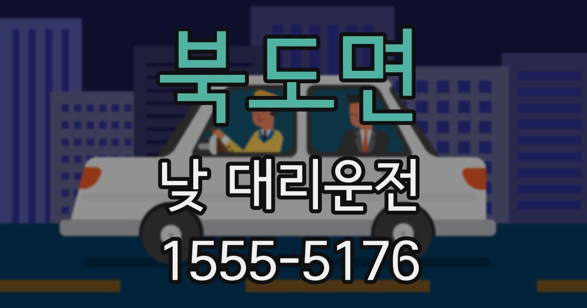 북도면 낮 대리운전