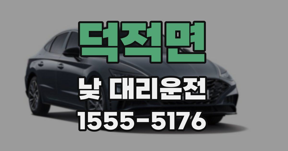덕적면 낮 대리운전