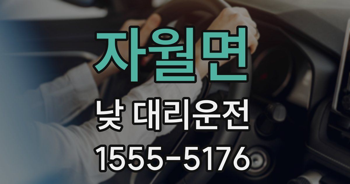 자월면 낮 대리운전