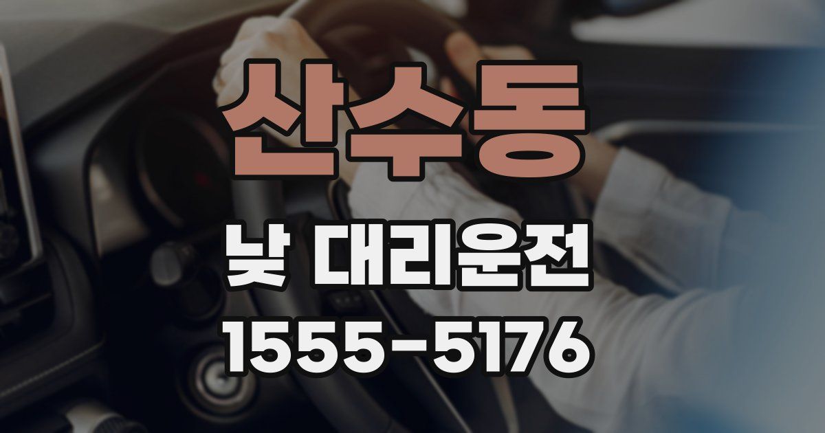 산수동 낮 대리운전