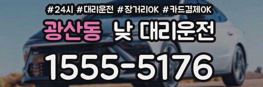광산동 낮 대리운전