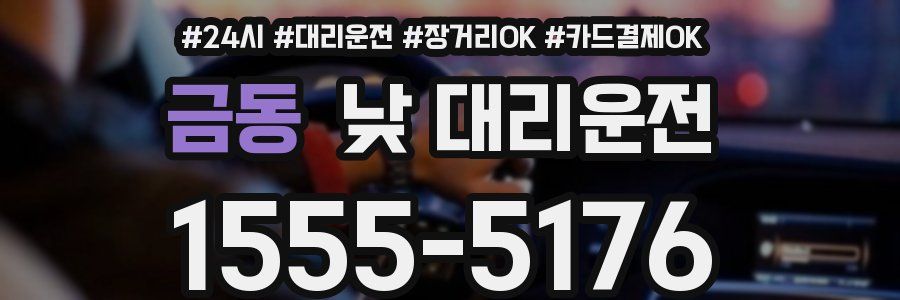 금동 낮 대리운전