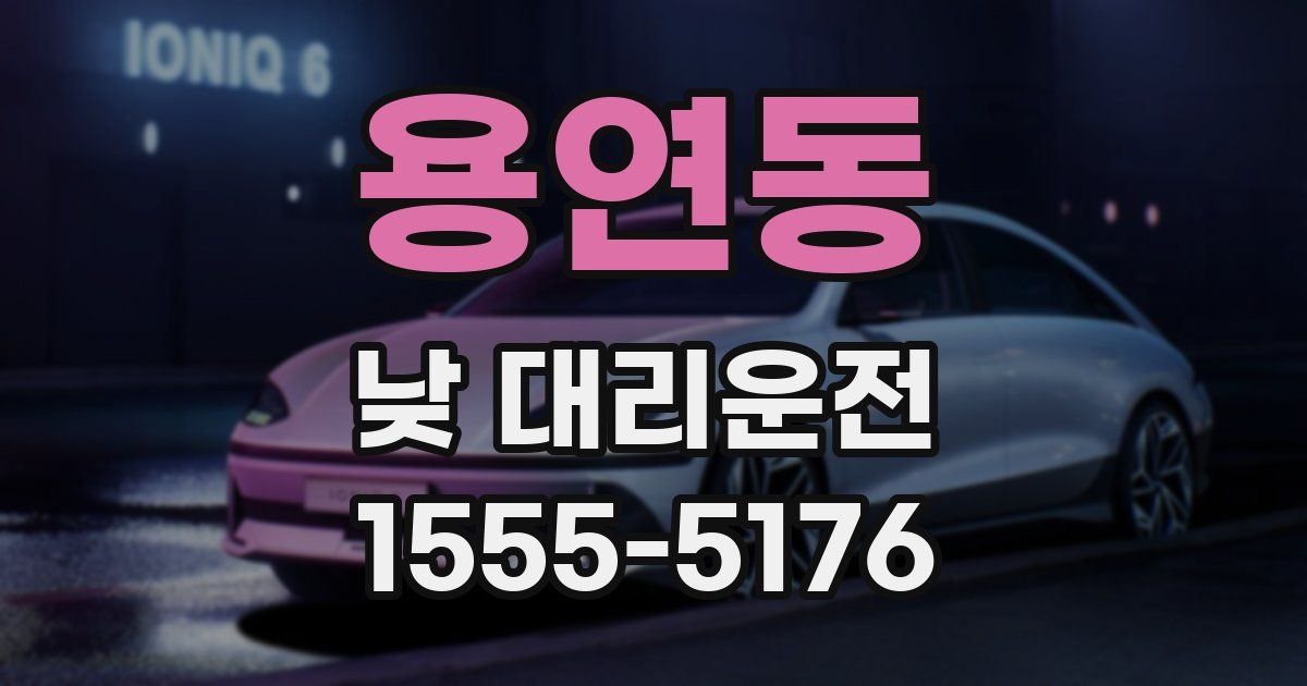 용연동 낮 대리운전