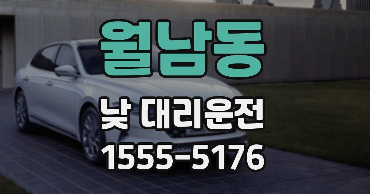 월남동 낮 대리운전