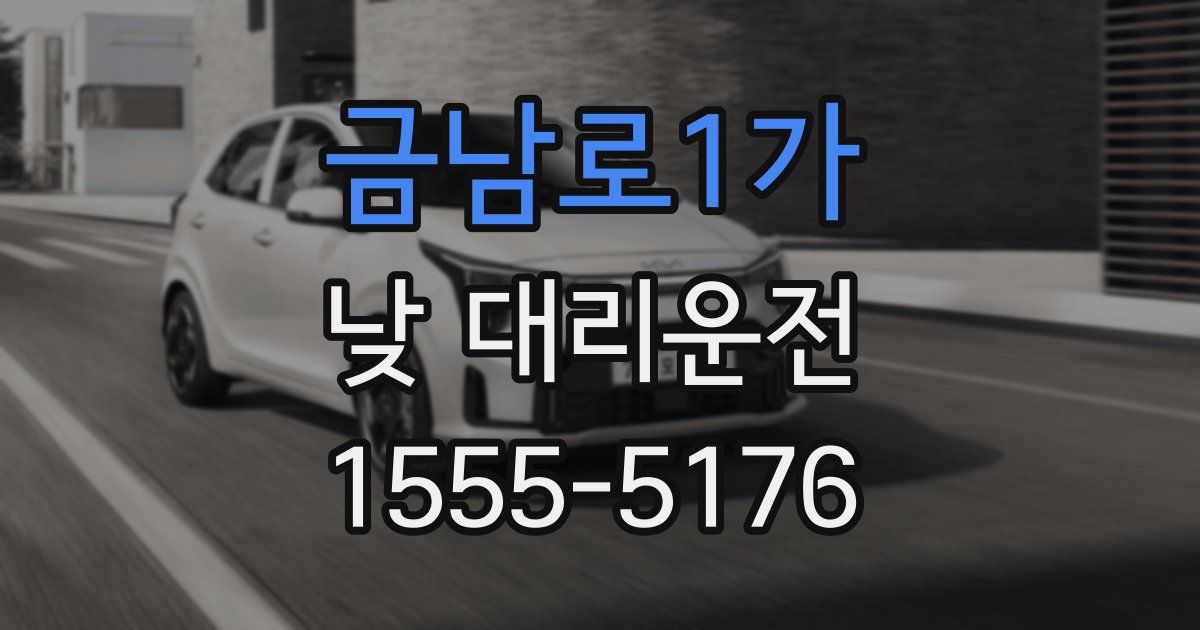 금남로1가 낮 대리운전