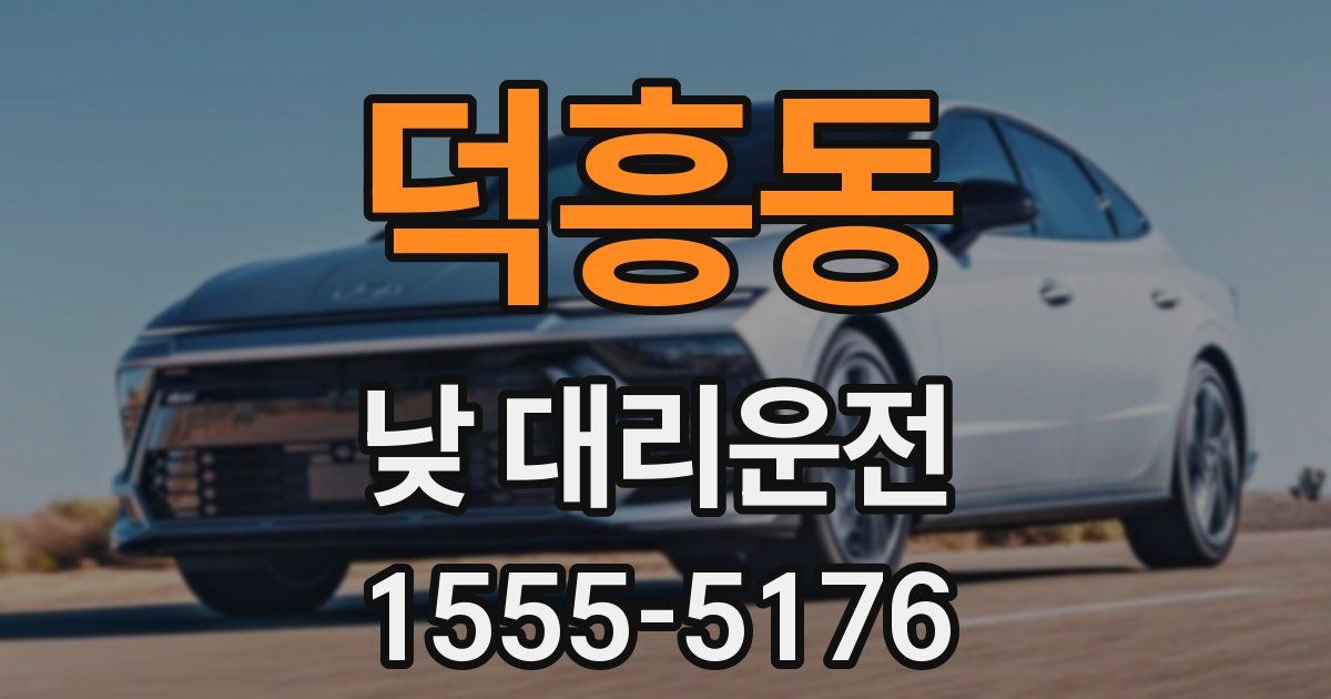 덕흥동 낮 대리운전