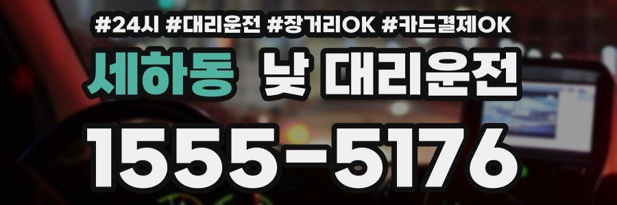 세하동 낮 대리운전
