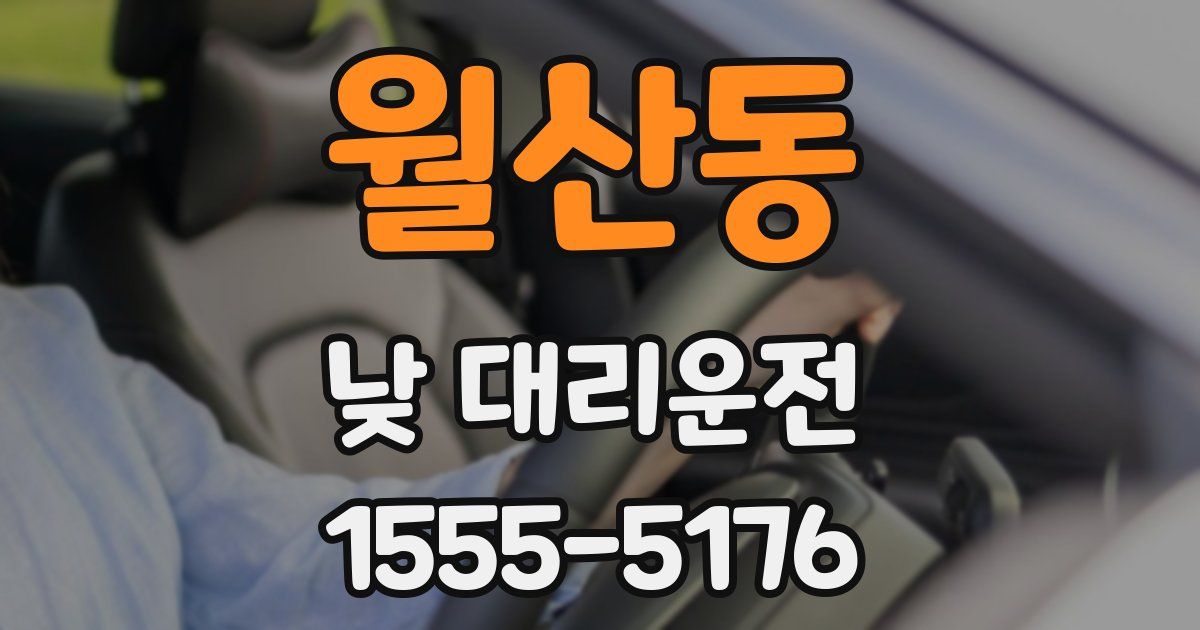 월산동 낮 대리운전