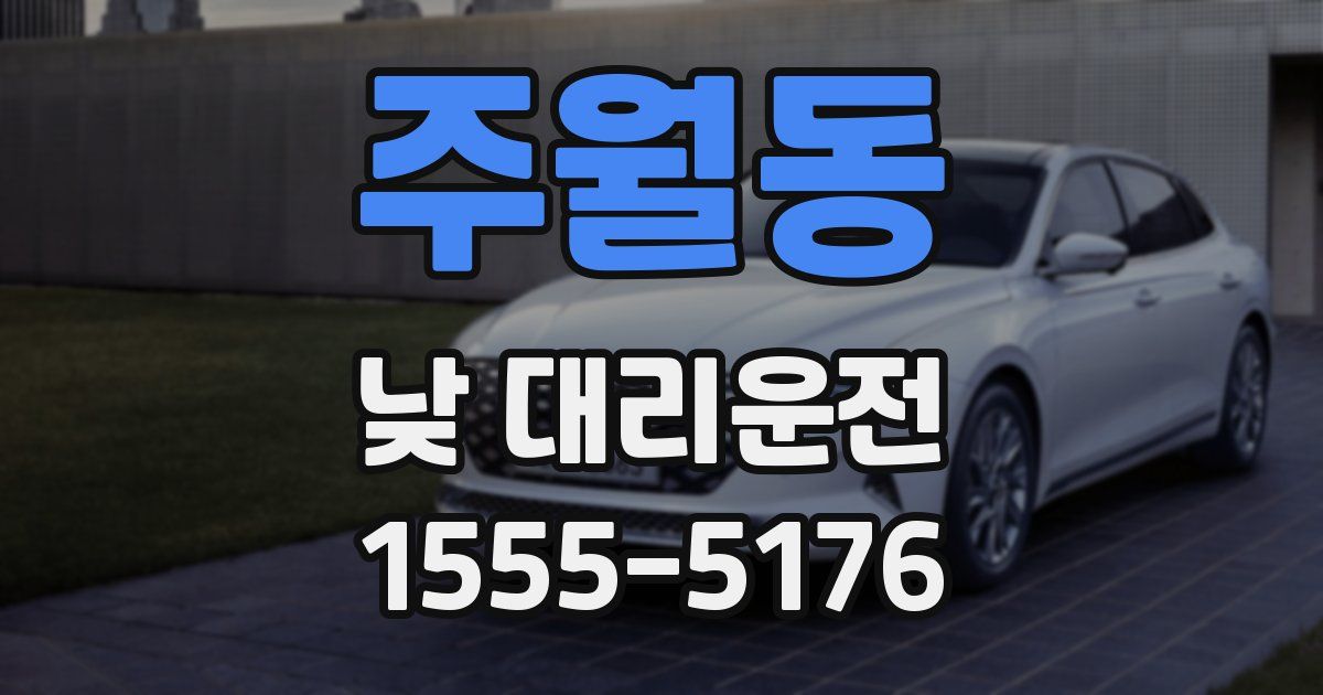 주월동 낮 대리운전