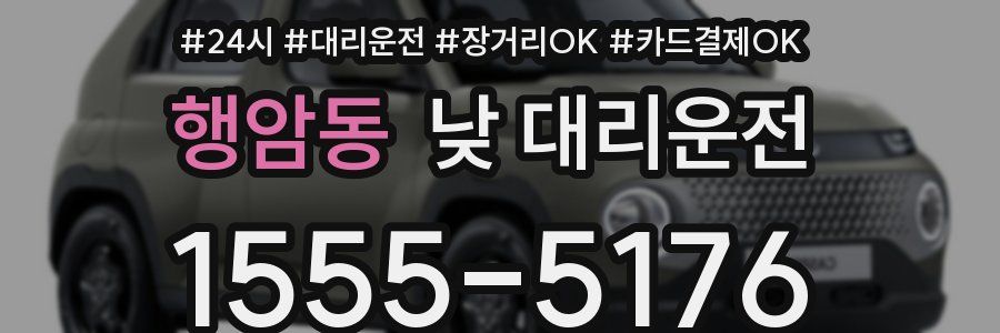 행암동 낮 대리운전