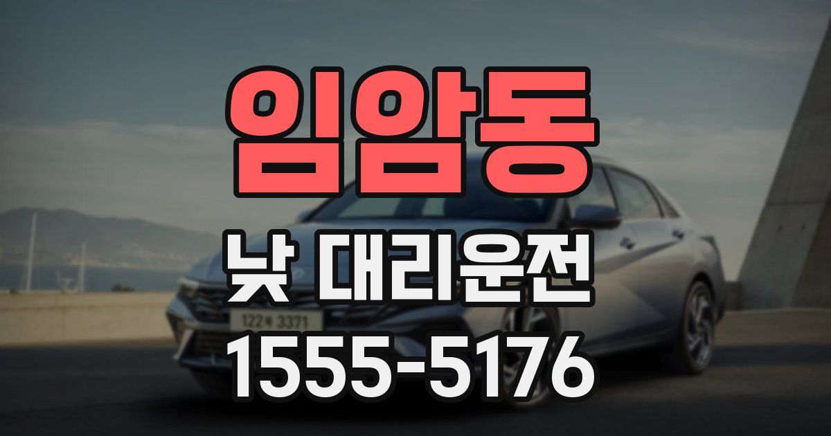 임암동 낮 대리운전
