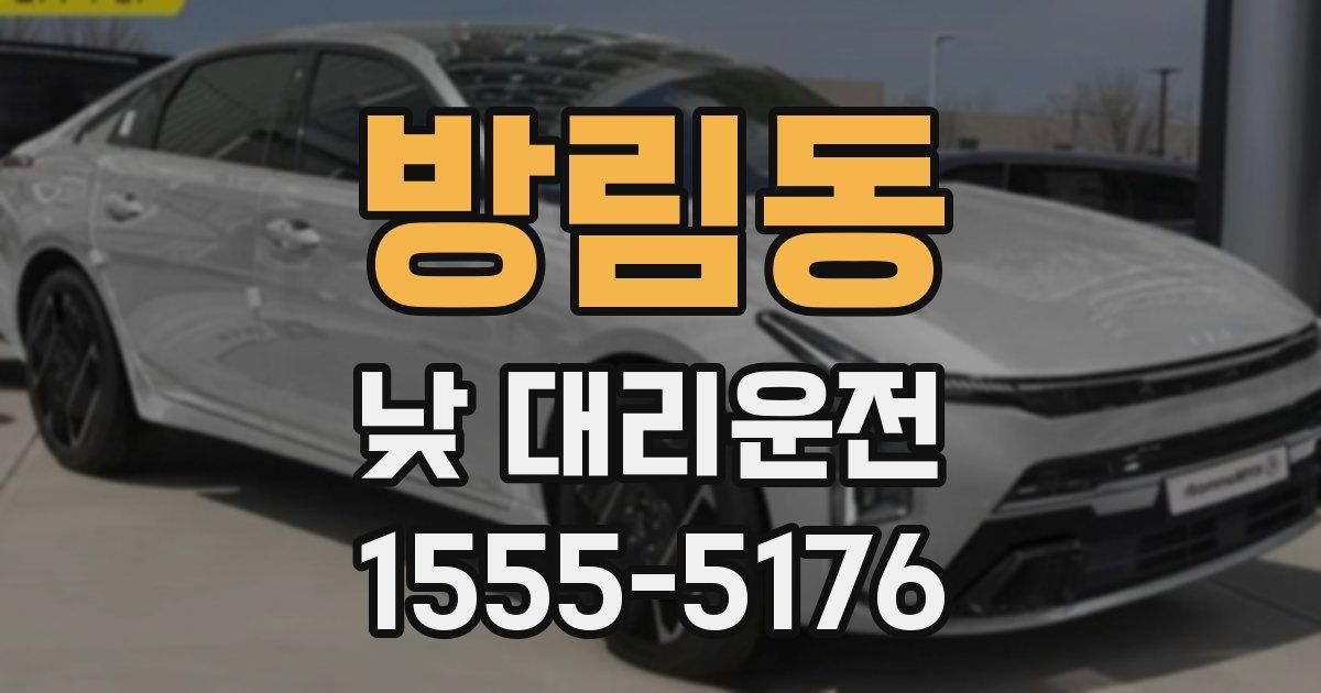 방림동 낮 대리운전
