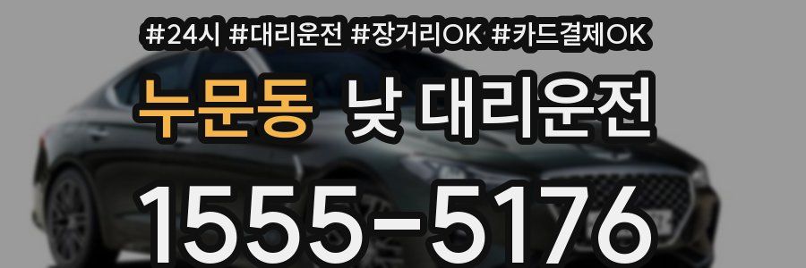 누문동 낮 대리운전