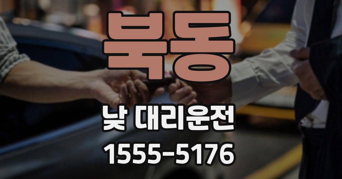 북동 낮 대리운전