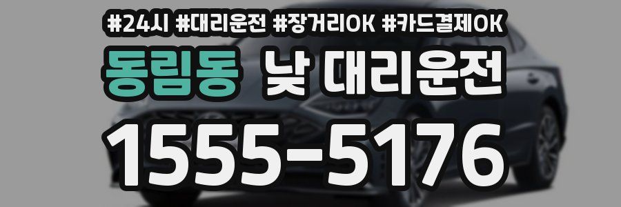 동림동 낮 대리운전