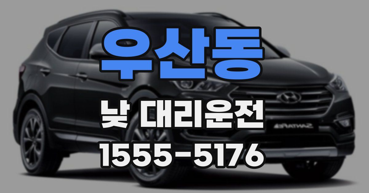 우산동 낮 대리운전