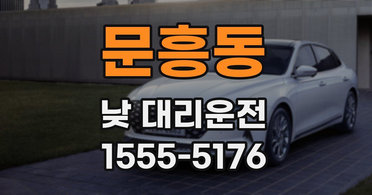 문흥동 낮 대리운전