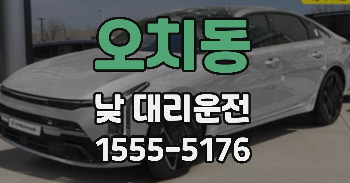 오치동 낮 대리운전