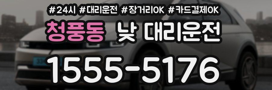 청풍동 낮 대리운전