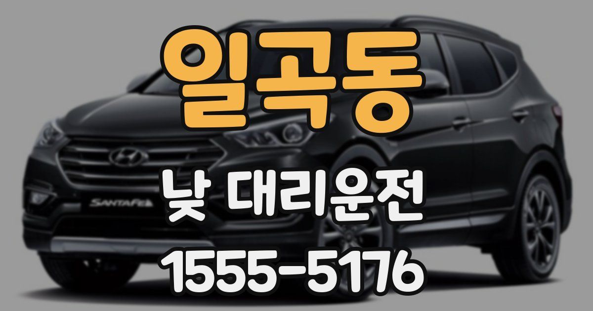 일곡동 낮 대리운전