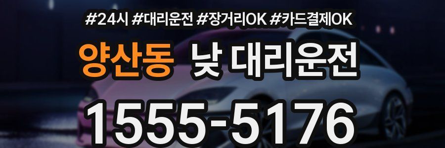 양산동 낮 대리운전