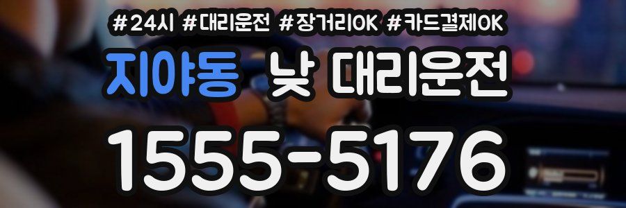 지야동 낮 대리운전