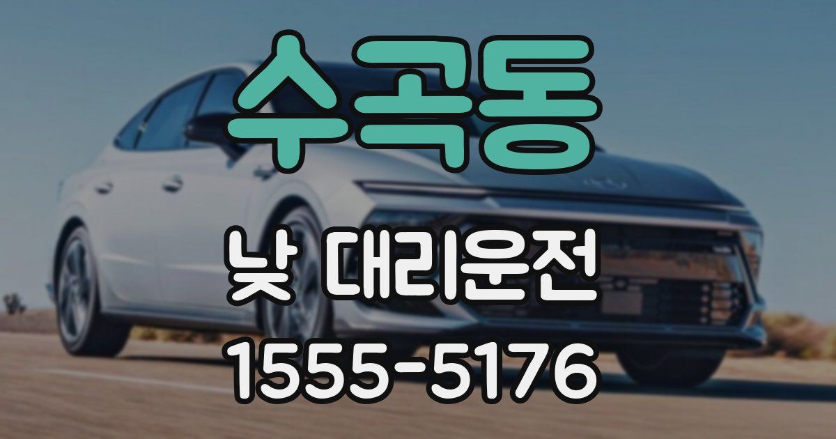 수곡동 낮 대리운전