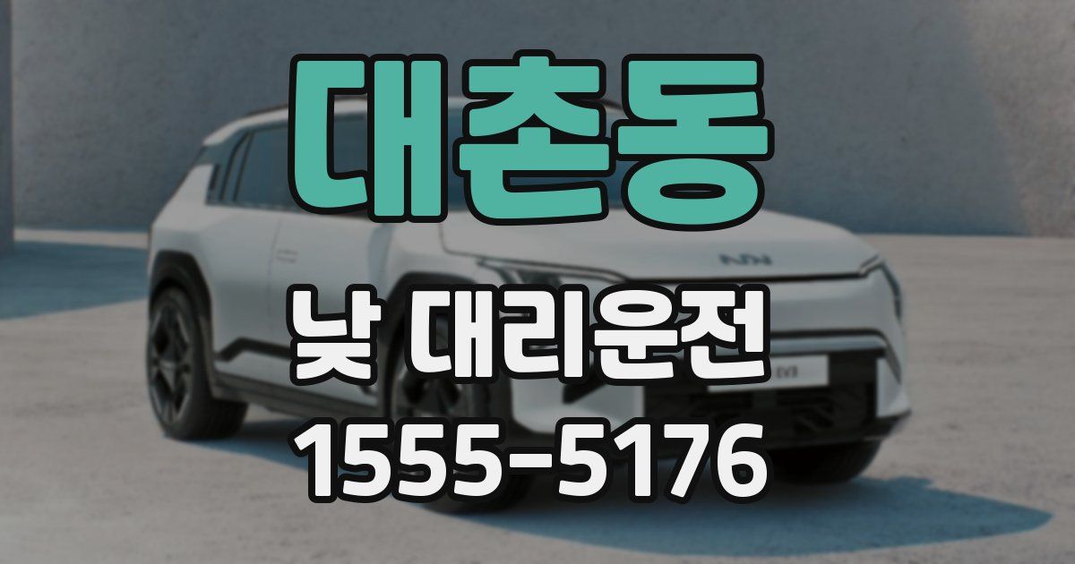 대촌동 낮 대리운전