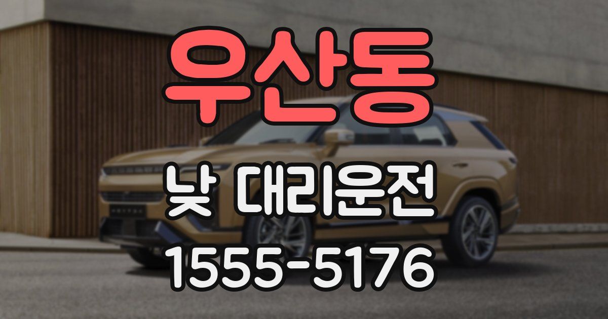 우산동 낮 대리운전