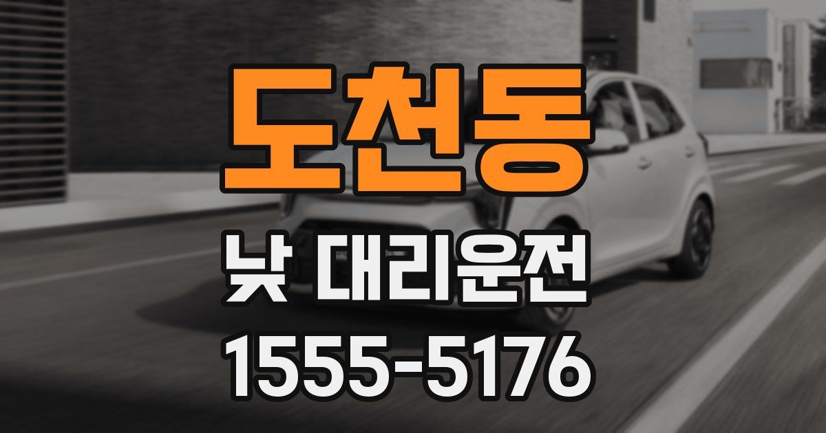 도천동 낮 대리운전