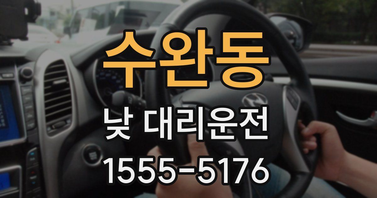 수완동 낮 대리운전