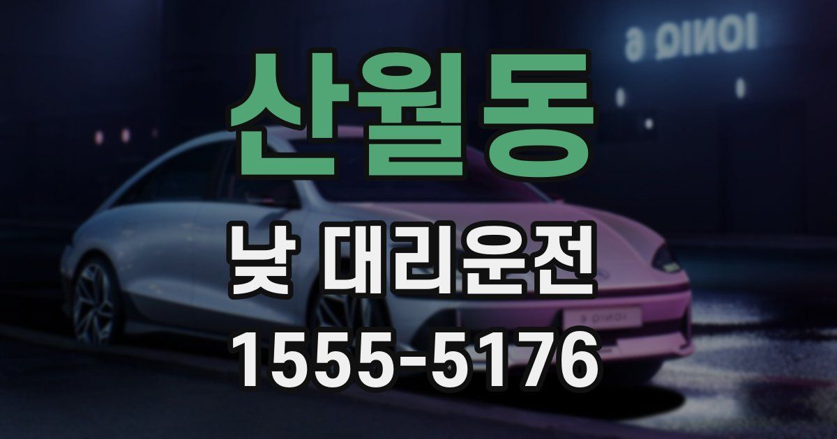 산월동 낮 대리운전