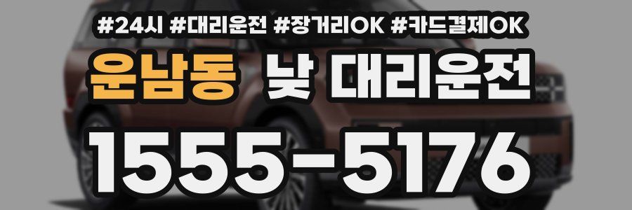 운남동 낮 대리운전