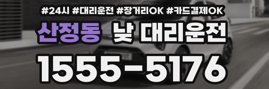 산정동 낮 대리운전