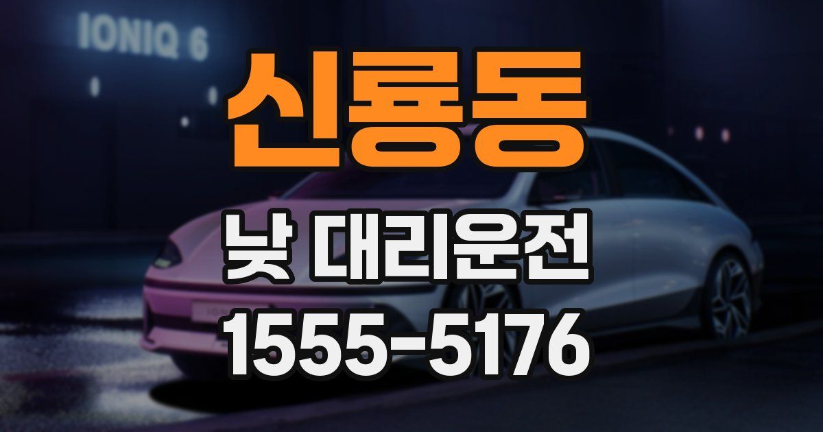 신룡동 낮 대리운전