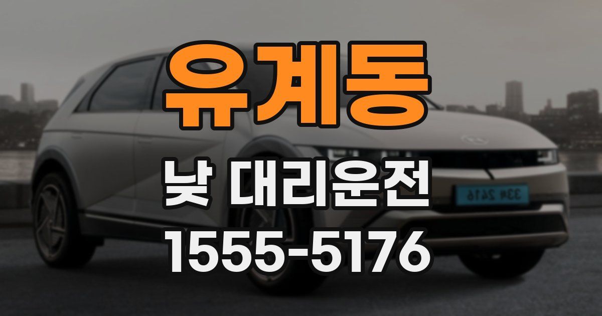 유계동 낮 대리운전