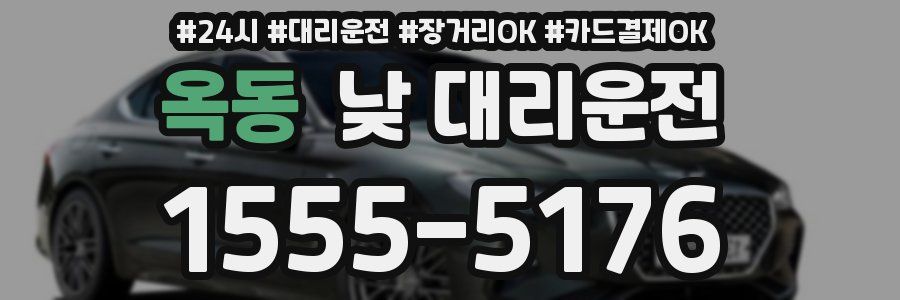 옥동 낮 대리운전
