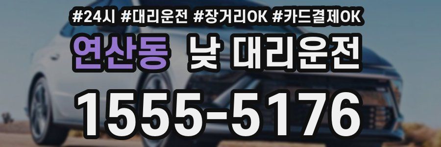 연산동 낮 대리운전