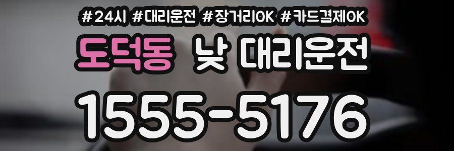 도덕동 낮 대리운전