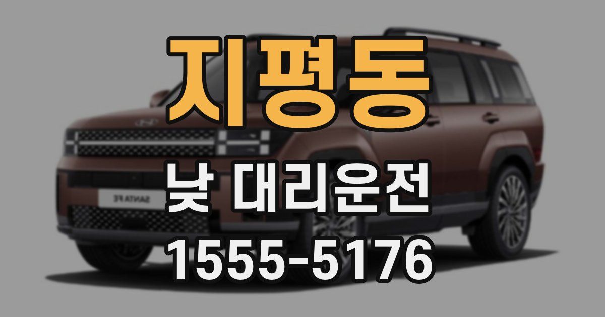 지평동 낮 대리운전