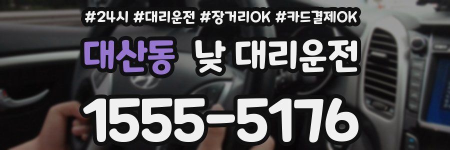 대산동 낮 대리운전