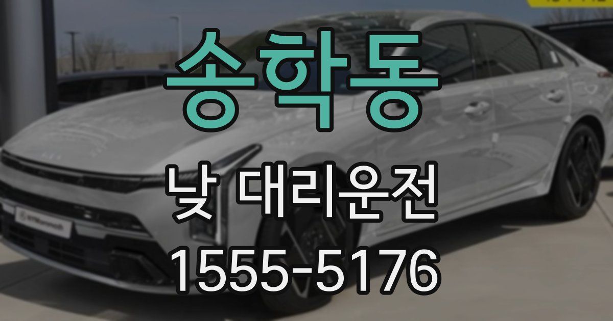 송학동 낮 대리운전