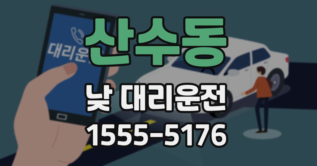 산수동 낮 대리운전