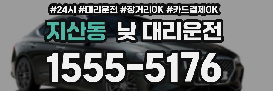 지산동 낮 대리운전